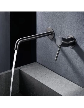 BUILT-IN BASIN FAUCET MONZA SERIES IN BLACK GUN METAL