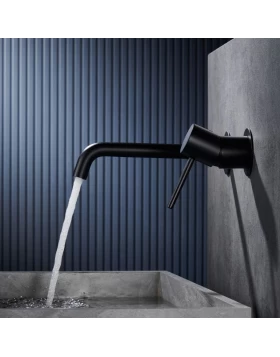 BUILT-IN BASIN FAUCET MONZA SERIES IN BLACK MATTE