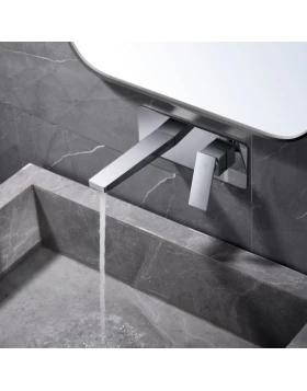 BUILT-IN BASIN FAUCET PISA SERIES IN CHROME 