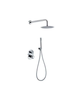 BUILT-IN SHOWER SET OLIMPO SERIES ΙΝ CHROME 