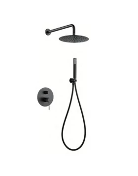 BUILT-IN SHOWER SET LINE SERIES ΙΝ BLACK GUN METAL