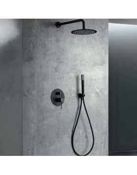BUILT-IN SHOWER SET LINE SERIES ΙΝ BLACK MATTE