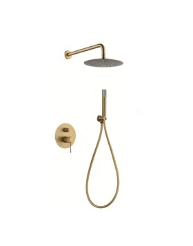 BUILT-IN SHOWER SET LINE SERIES ΙΝ BRUSHED GOLD