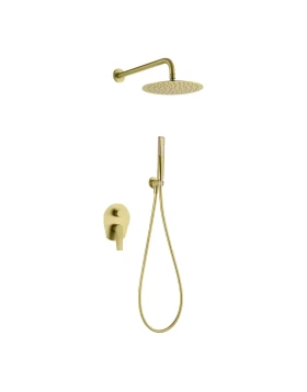 BUILT-IN SHOWER SET DELOS SERIES ΙΝ BRUSHED GOLD
