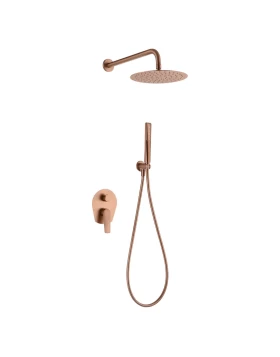 BUILT-IN SHOWER SET DELOS SERIES ROSE GOLD BRUSHED 