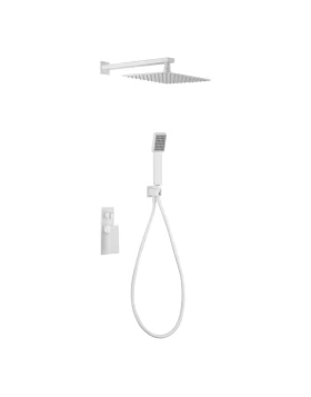 BUILT-IN SHOWER SET FIYI SERIES IN WHITE MATTE 