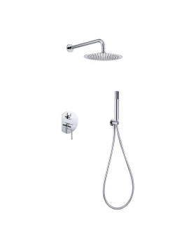 BUILT-IN SHOWER SET MONZA SERIES ΙΝ CHROME