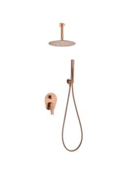 BUILT-IN SHOWER SET PAROS SERIES (DELOS) IN ROSE GOLD BRUSHED