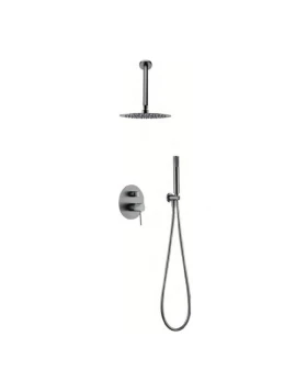 BUILT-IN SHOWER SET WITH CEILING SYSTEM TOP SERIES (LINE) IN BRUSHED NICKEL