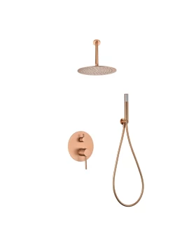BUILT-IN SHOWER SET TIVOLI (ΜΟΝΖΑ) SERIES ROSE GOLD BRUSHED