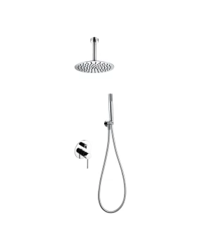 BUILT-IN SHOWER SET WITH CEILING SYSTEM THALOS SERIES (MILOS) IN CHROME