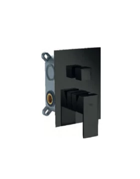 2-WAY MATTE BLACK RECESSED MIXER