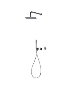 BUILT-IN THERMOSTATIC SHOWER SET ASSEN SERIES IN CHROME