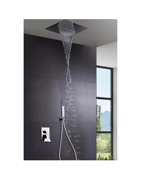BUILT-IN SHOWER SET MALAGA SERIES IN CHROME