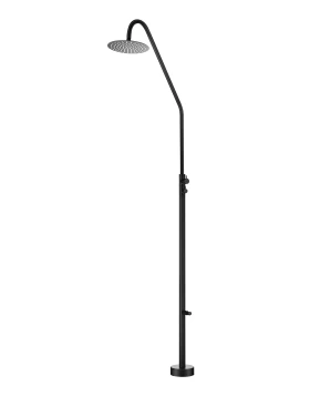 POOL SHOWER COLUMN DAKOTA SERIES IN BLACK MATTE