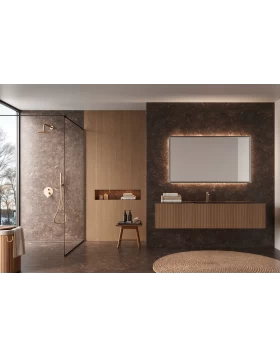 MIRROR CALIFORNIA SERIES WITH BLACK GUM METAL FRAME 140X80