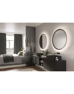 MIRROR TORINO SERIES 60CM WITH CORAL PINK FRAME