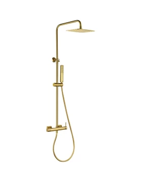 SHOWER BAR TOSCANA SERIES IN BRUSHED GOLD