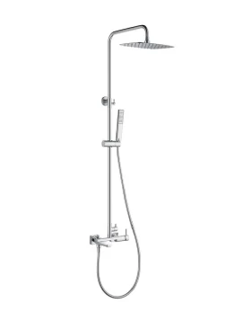 SHOWER BAR WITH 3 OUTLETS TOSCANA SERIES IN CHROME 