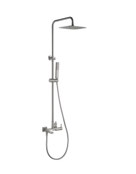 SHOWER BAR WITH 3 OUTLETS TOSCANA SERIES IN NICKEL MATTE
