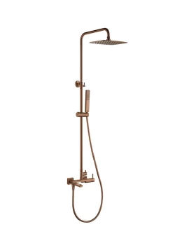 SHOWER BAR WITH 3 OUTLETS TOSCANA SERIES IN ROSE GOLD BRUSHED