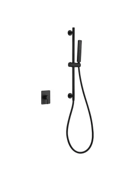 ΣΕΤ ΕΝΤΟΙΧΙΣΜΟΥ ΛΟΥΤΡΟΥ 1 ΕΞΟΔΟΥ TOSCANA ΜΑΥΡΟ MAT