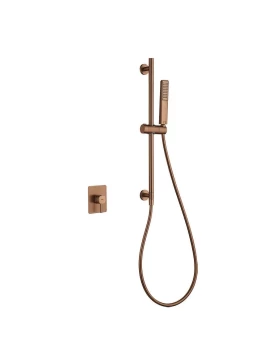 1-OUTLET BUILT-IN BATH SET TOSCANA IN ROSE GOLD BRUSHED 