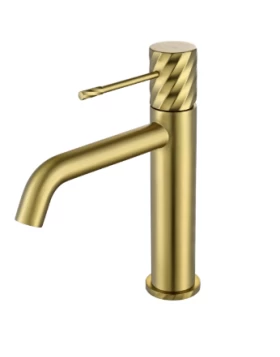 BASIN MIXER BLESS SERIES IN BRUSHED GOLD