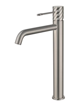 BASIN MIXER WITH HIGH SPOUT BLESS SERIES IN BRUSHED NICKEL