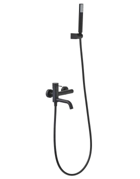 BATH AND SHOWER FAUCET BLESS SERIES IN BLACK MATTE