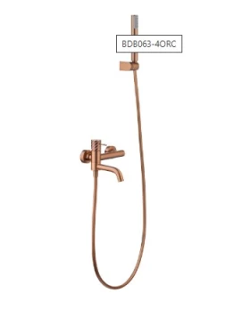 BATH AND SHOWER FAUCET BLESS SERIES IN ROSE GOLD BRUSHED