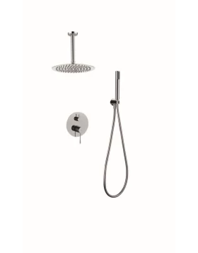 BUILT-IN SHOWER SET WITH CEILING SYSTEM PIAMOTE SERIES (GENOVA) IN CHROME