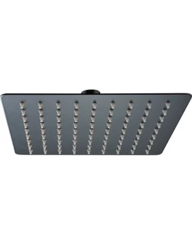 SQUARE SHOWER HEAD 25CM BLACK MATTE
