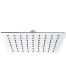 SQUARE SHOWER HEAD 20CM WHITE MATTE