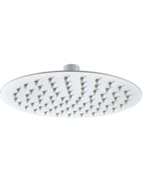 ROUND SHOWER HEAD 25CM WHITE MATTE