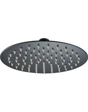 ROUND SHOWER HEAD 25CM BLACK MATTE
