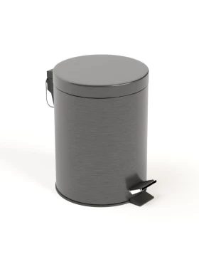 ΤOILET BIN BLACK GUN METAL