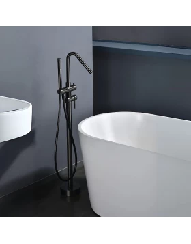 FREESTANDING BATHTUB FAUCET CORCEGA SERIES IN BLACK GUN METAL