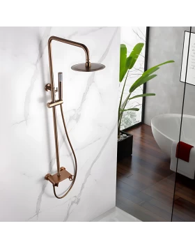 SHOWER BAR OLIMPO SERIES IN ROSE GOLD BRUSHED