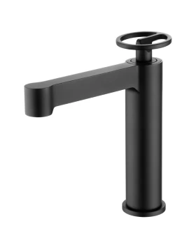 BASIN MIXER OLIMPO SERIES IN BLACK ΜΑΤΤΕ