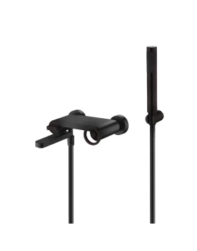 BATH AND SHOWER FAUCET OLIMPO SERIES IN BLACK MATTE