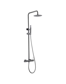 SHOWER BAR LINE SERIES IN BLACK GUN METAL