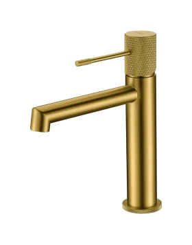 BASIN MIXER LINE SERIES ΙΝ BRUSHED GOLD