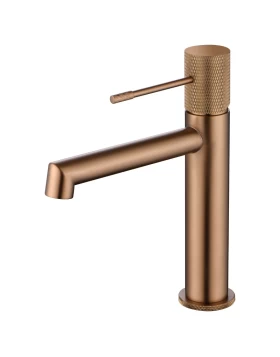 BASIN MIXER LINE SERIES ΙΝ ROSE GOLD BRUSHED
