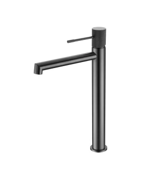 BASIN MIXER WITH HIGH SPOUT LINE SERIES IN BLACK GUN METAL