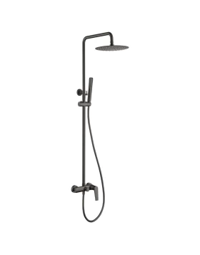 SHOWER BAR DELOS SERIES IN BLACK GUN METAL 