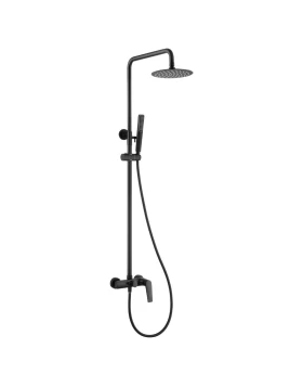 SHOWER BAR DELOS SERIES IN BLACK MATTE 