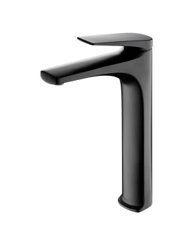 BASIN MIXER WITH HIGH SPOUT DELOS SERIES IN BLACK MATTE