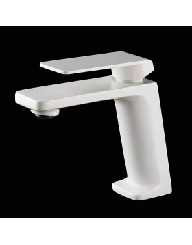 BASIN MIXER FIYI SERIES IN WHITE MATTE 