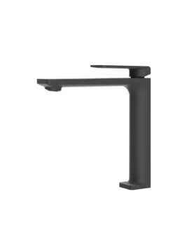 BASIN MIXER WITH HIGH SPOUT FIYI SERIES IN BLACK MATTE